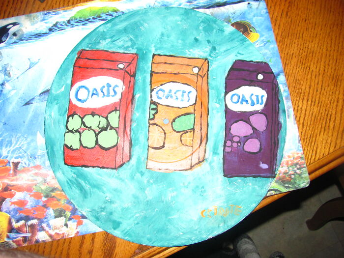 A Painting On A Old Vinyl