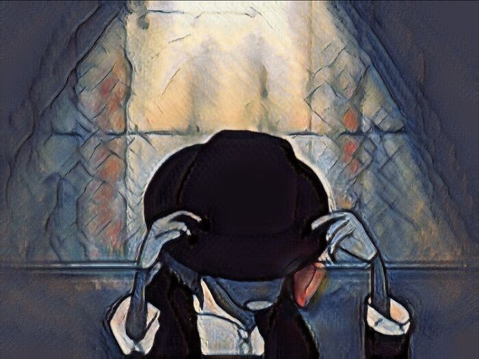 Digital Painting Of A Mouse In A Fedora 🐭🎩