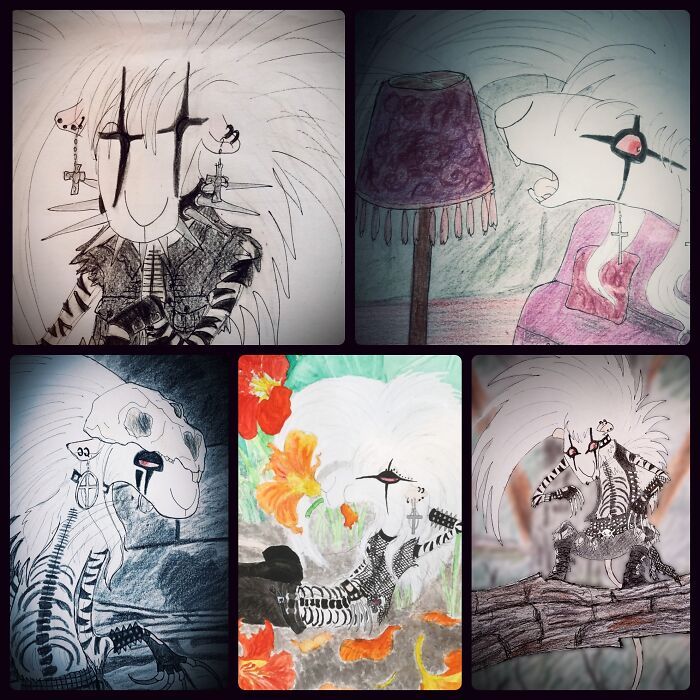 This Is My Character I Love Drawing Called Laurien, They Are A Sort Of Rat/Porcupine Creature