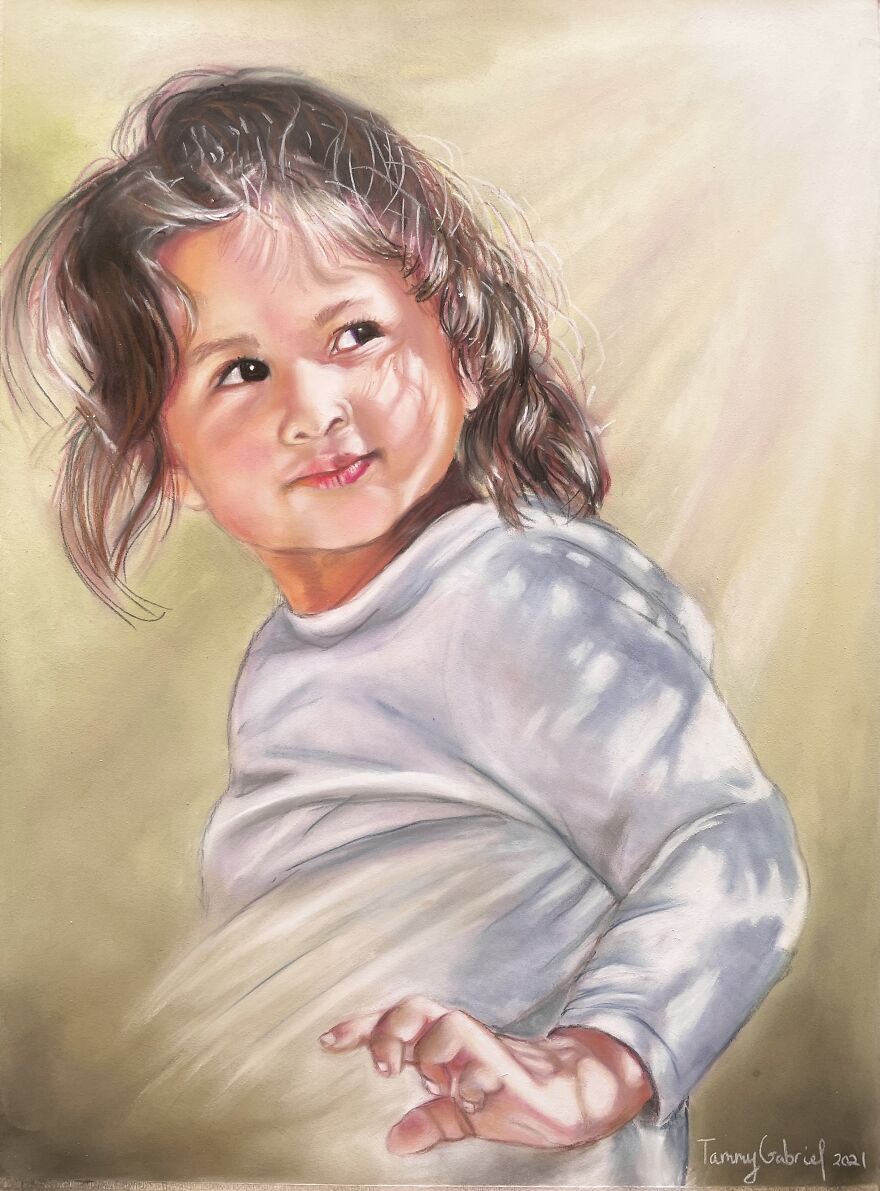 I Create Emotive Pastel Portraits