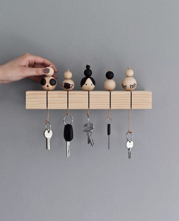 DIY Key Holder By Rikke Graff Juel ⁣