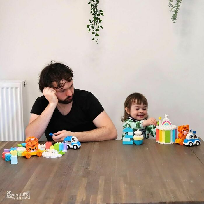 I Don’t Think Dad Knows How This LEGO Thing Works. Should I Help Him Or Just Let Him Struggle? He’ll Get It Eventually