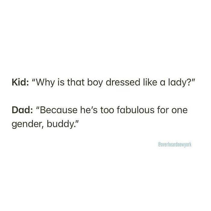 ** Happy Pride! @overheardnewyork
2 Train At 14th Street. 🧔👶
overheard By @qunty 📥
#poppadoespreach #overheardnewyork #overheardla