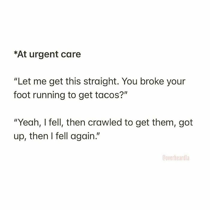 Urgent Care. Hollywood. 🤤🌮
overheard By Anonymous 📥
#foodrunner #throwback #overheardla