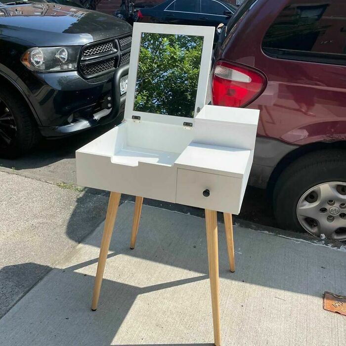 Oh. So. Good!!!! Vanity With Built In Mirror On 139th St & Alexander Ave In The South Bronx