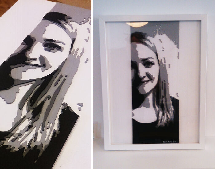 I "Cut Out" Portraits Of Family And Friends