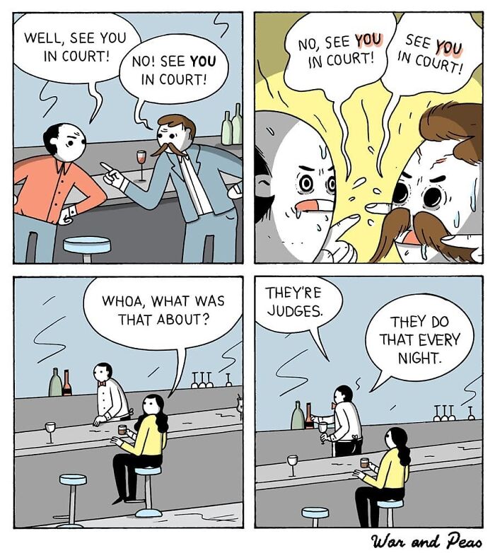 Dark But Funny Comics By War And Peas