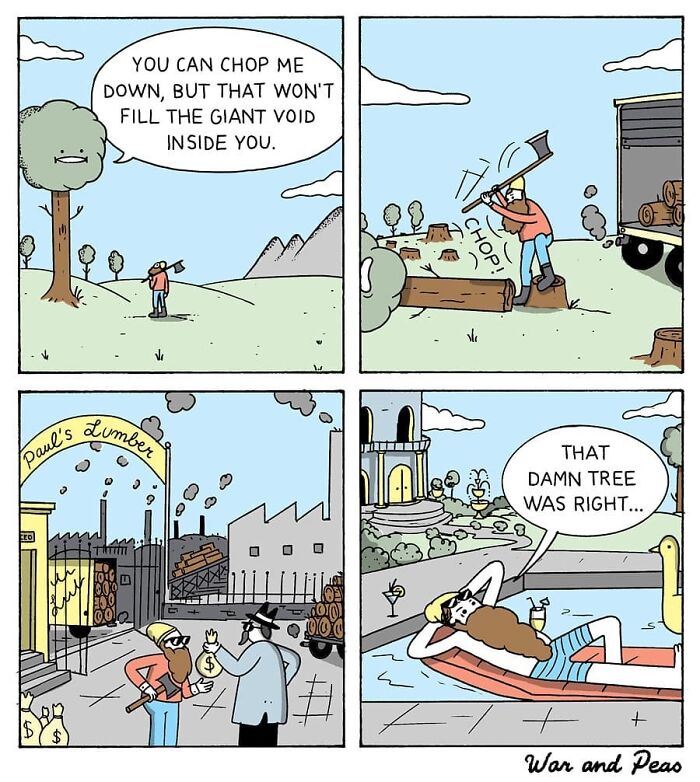 Dark But Funny Comics By War And Peas