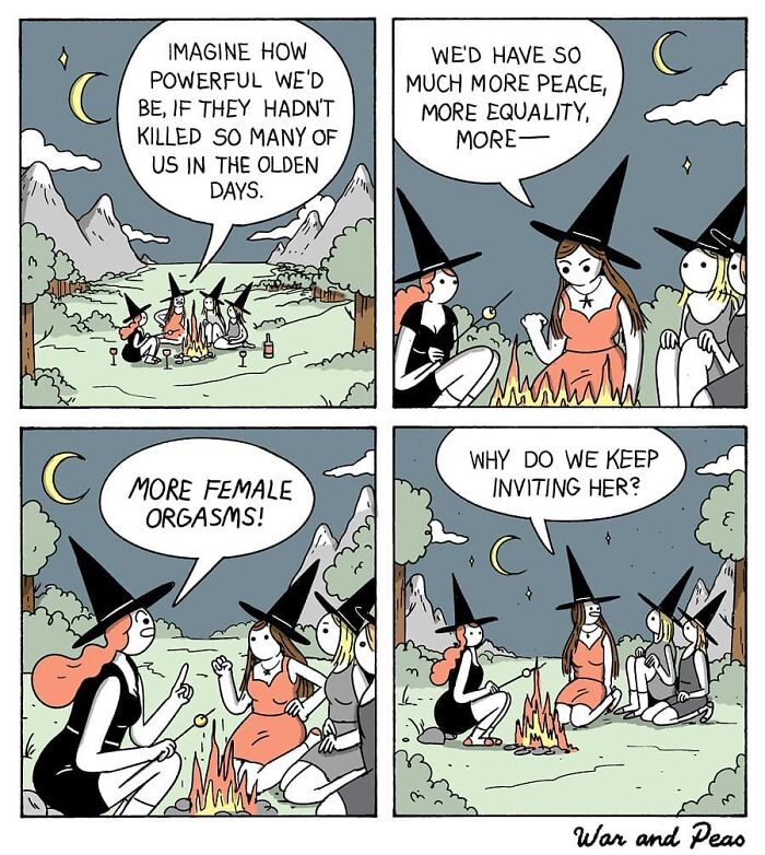 Dark But Funny Comics By War And Peas