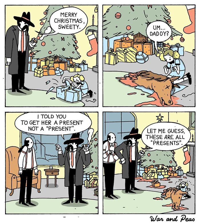 Dark But Funny Comics By War And Peas