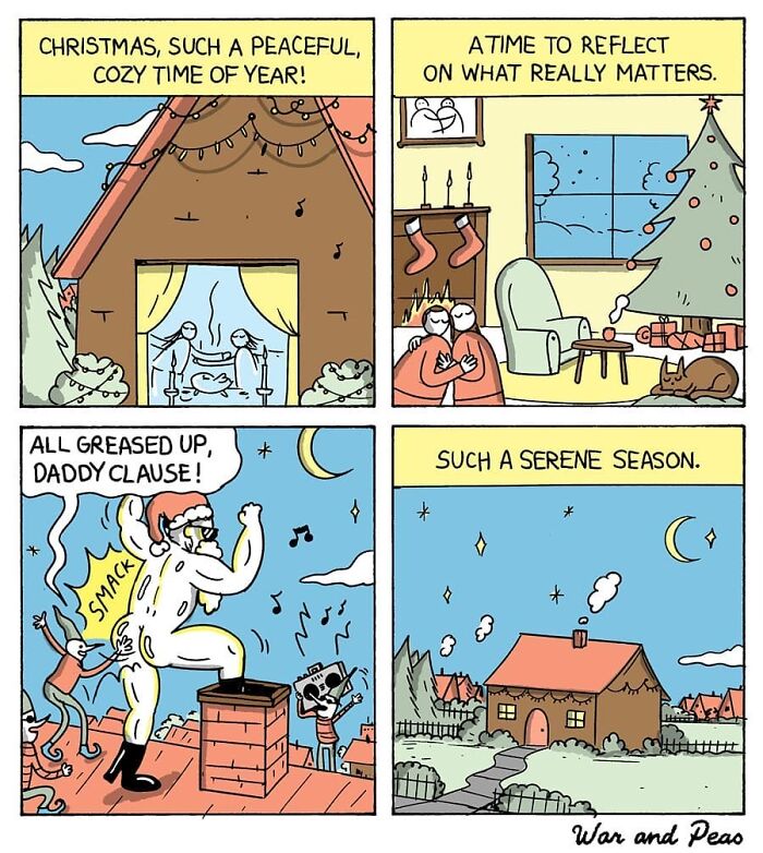 Dark But Funny Comics By War And Peas