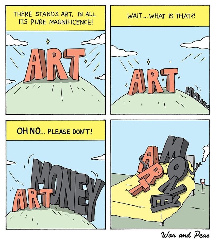 Dark But Funny Comics By War And Peas