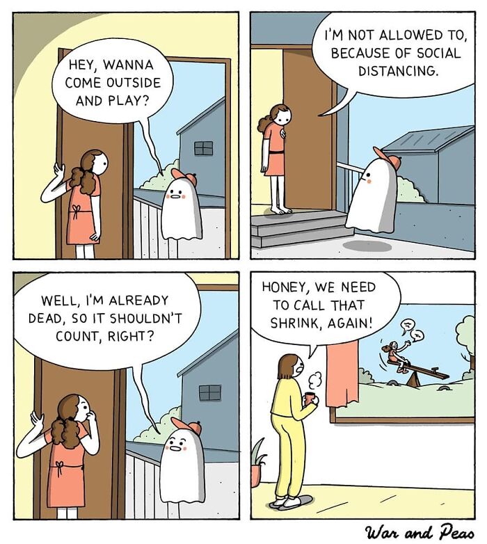 Dark But Funny Comics By War And Peas