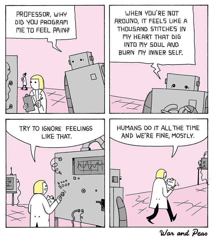 Dark But Funny Comics By War And Peas