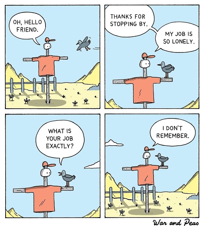 Dark But Funny Comics By War And Peas