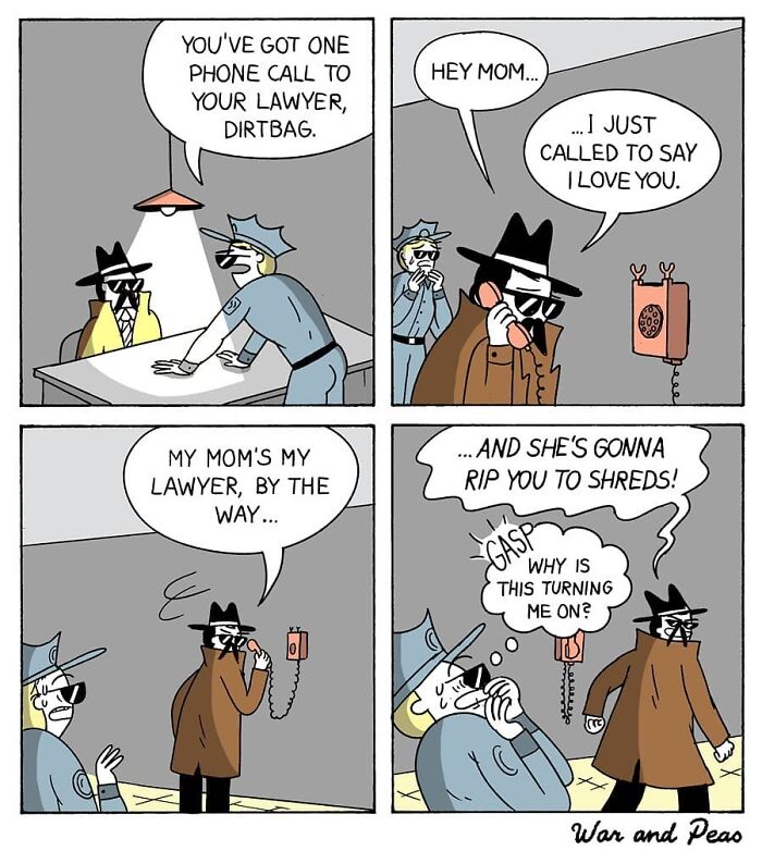 Dark But Funny Comics By War And Peas