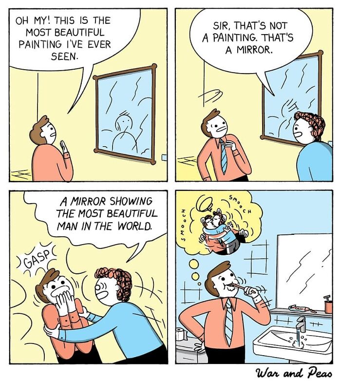 Dark But Funny Comics By War And Peas