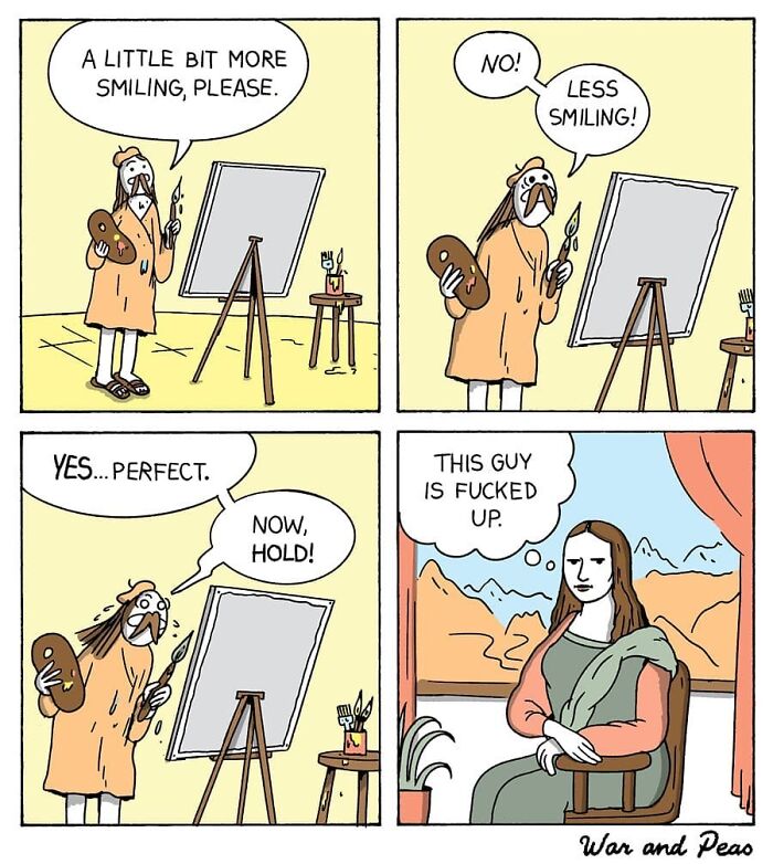 Dark But Funny Comics By War And Peas