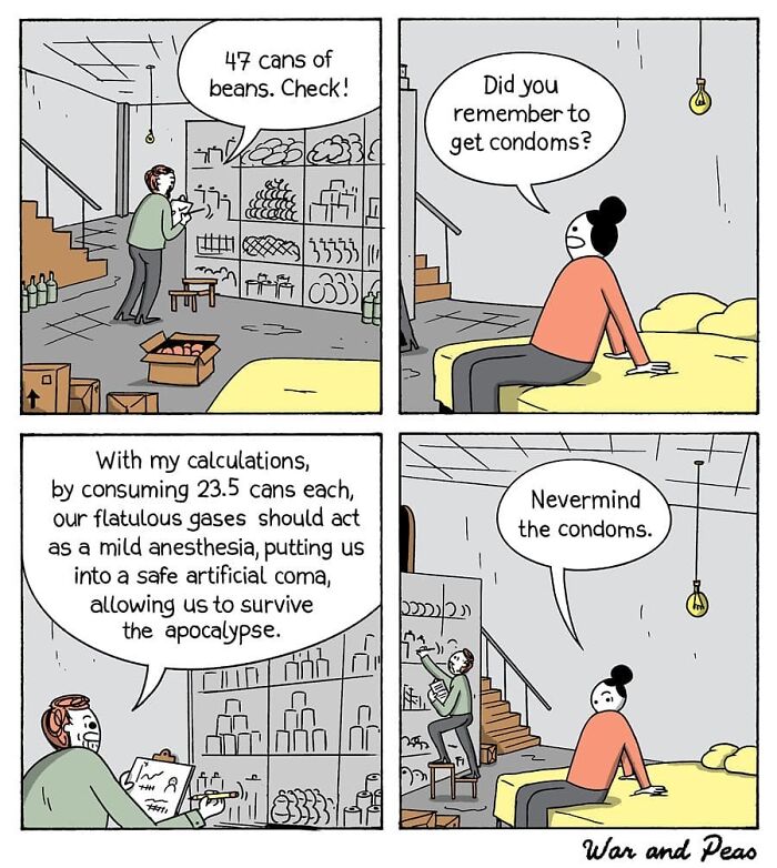 Dark But Funny Comics By War And Peas