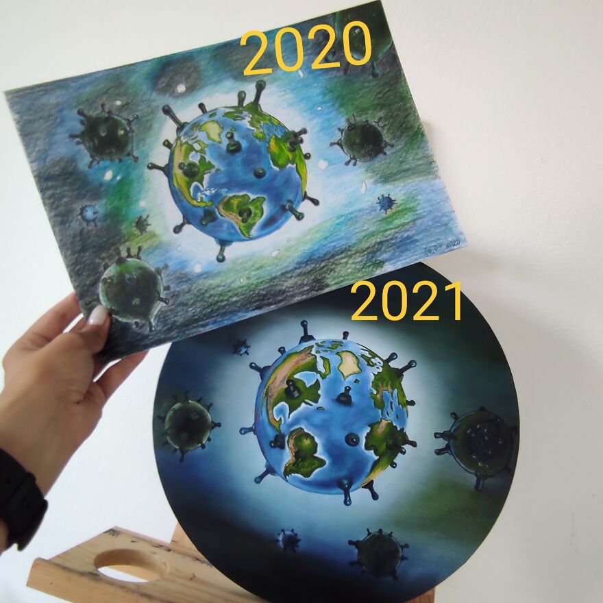 I Drew Earth After Covid 2021