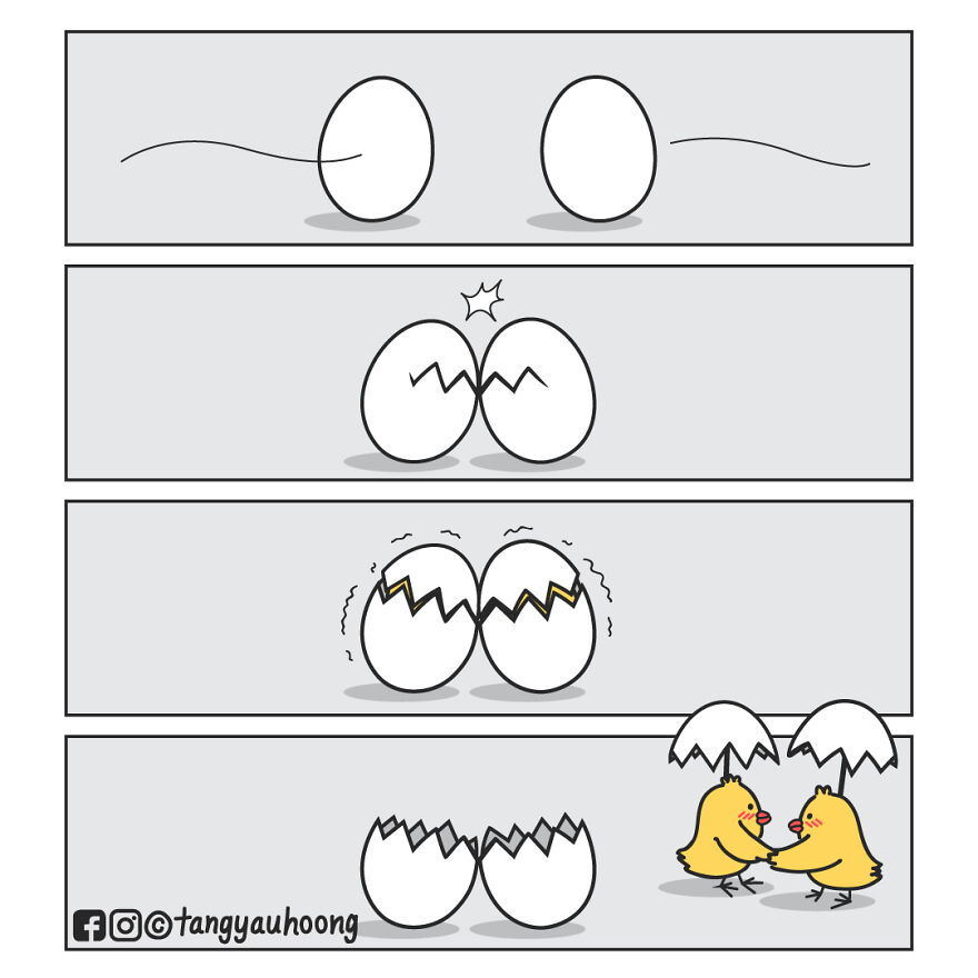 I Drew 23 Comics To Show How Unexpected Surprises Happen When We Look At Things Differently.