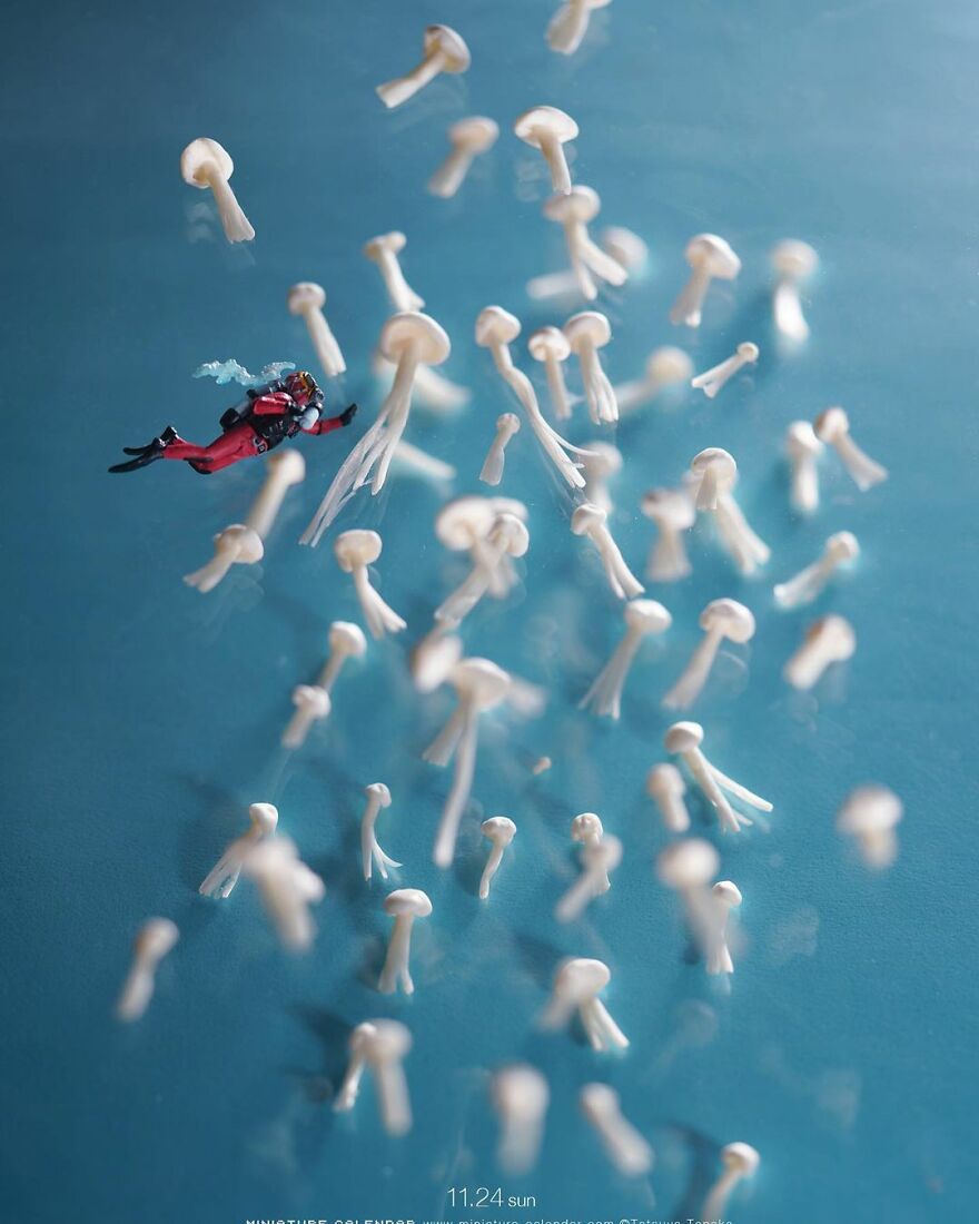 Every Day, This Artist Creates And Photographs Miniature Worlds (New Pics)