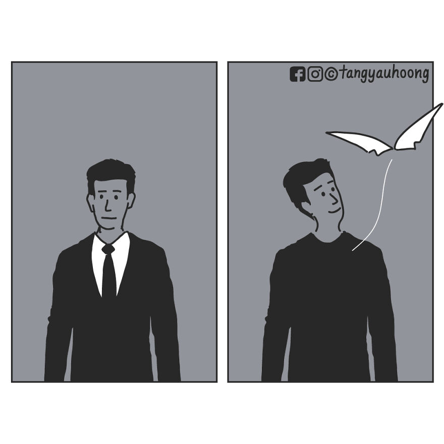 I Drew 23 Comics To Show How Unexpected Surprises Happen When We Look At Things Differently.