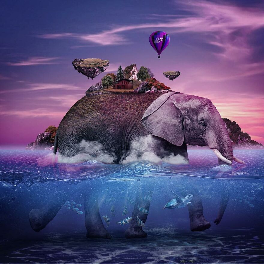 French Digital Artist Uses Architectures And Monuments To Show A New Surreal World (55 Pics)