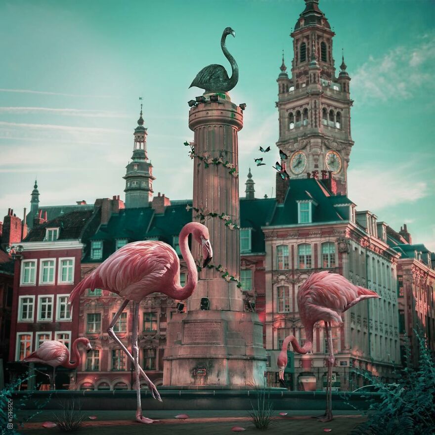 French Digital Artist Uses Architectures And Monuments To Show A New Surreal World (55 Pics)