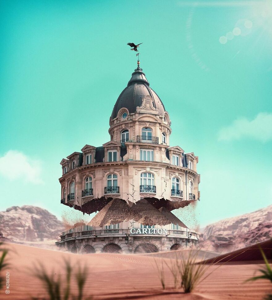 French Digital Artist Uses Architectures And Monuments To Show A New Surreal World (55 Pics)