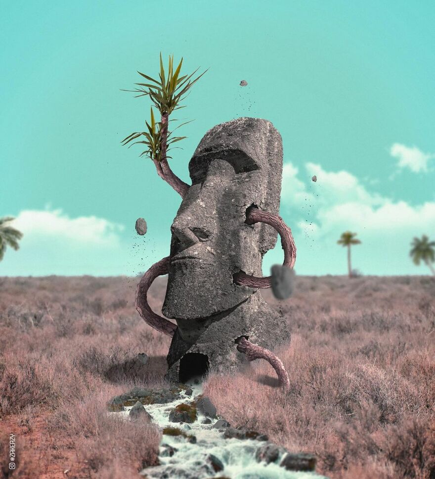 French Digital Artist Uses Architectures And Monuments To Show A New Surreal World (55 Pics)