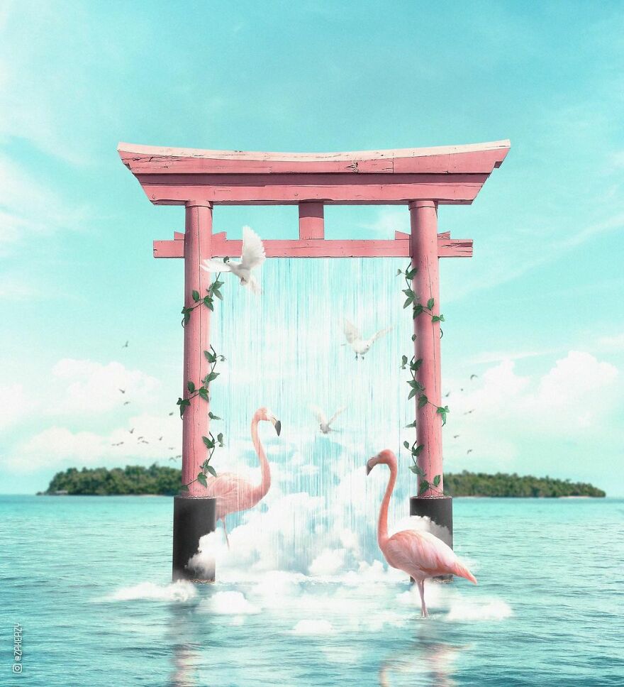 French Digital Artist Uses Architectures And Monuments To Show A New Surreal World (55 Pics)