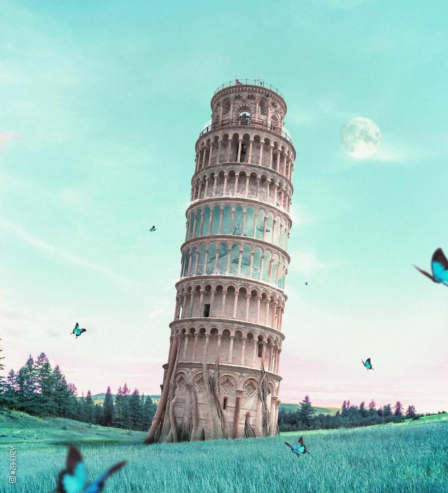 French Digital Artist Uses Architectures And Monuments To Show A New Surreal World (55 Pics)