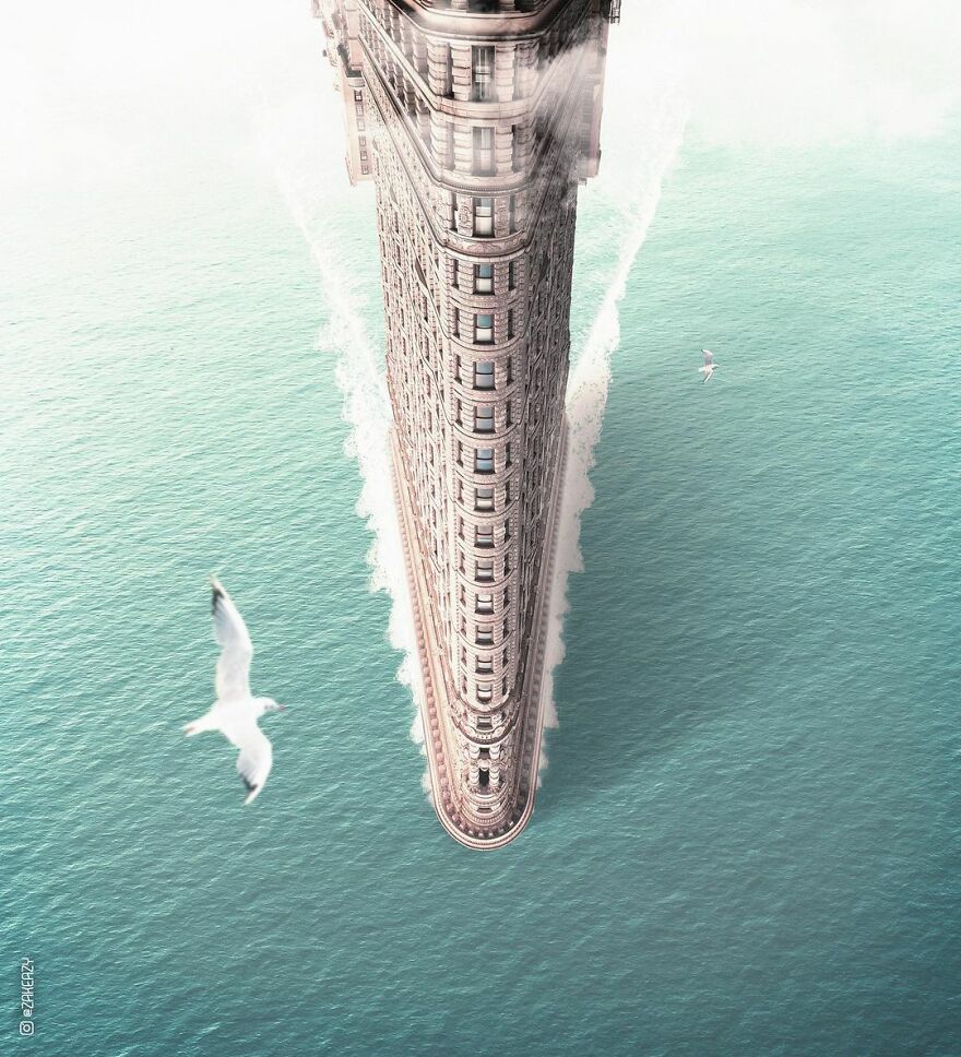 French Digital Artist Uses Architectures And Monuments To Show A New Surreal World (55 Pics)