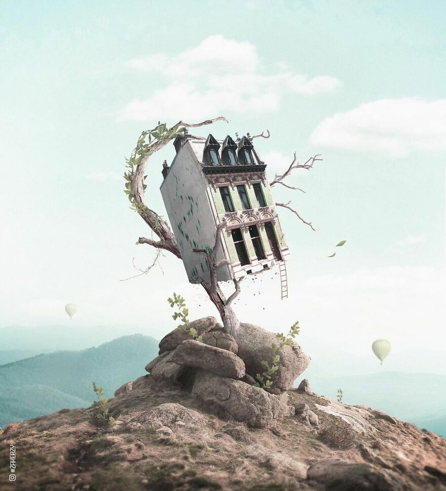 French Digital Artist Uses Architectures And Monuments To Show A New Surreal World (55 Pics)