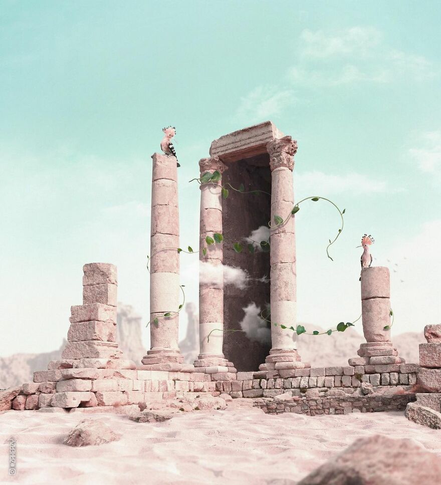 French Digital Artist Uses Architectures And Monuments To Show A New Surreal World (55 Pics)