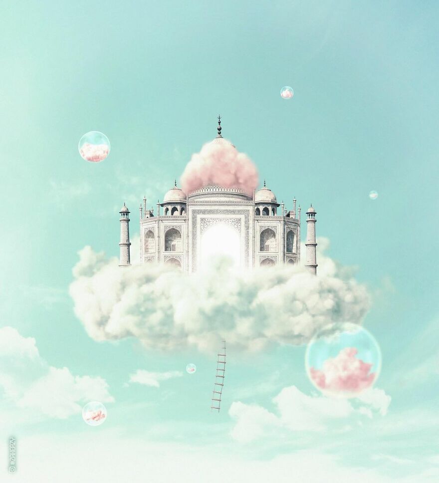 French Digital Artist Uses Architectures And Monuments To Show A New Surreal World (55 Pics)