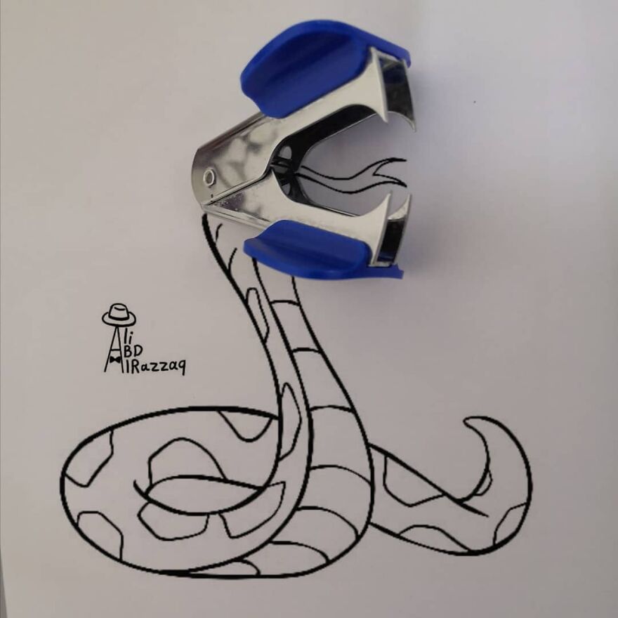 I Draw Interactive Illustrations Using Everyday Objects