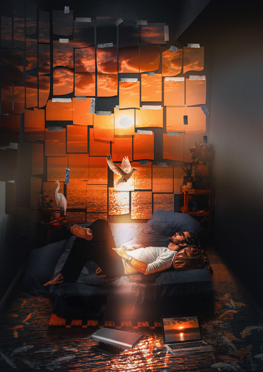 I Created 40 Surreal Art Pieces Trying To Better My Life