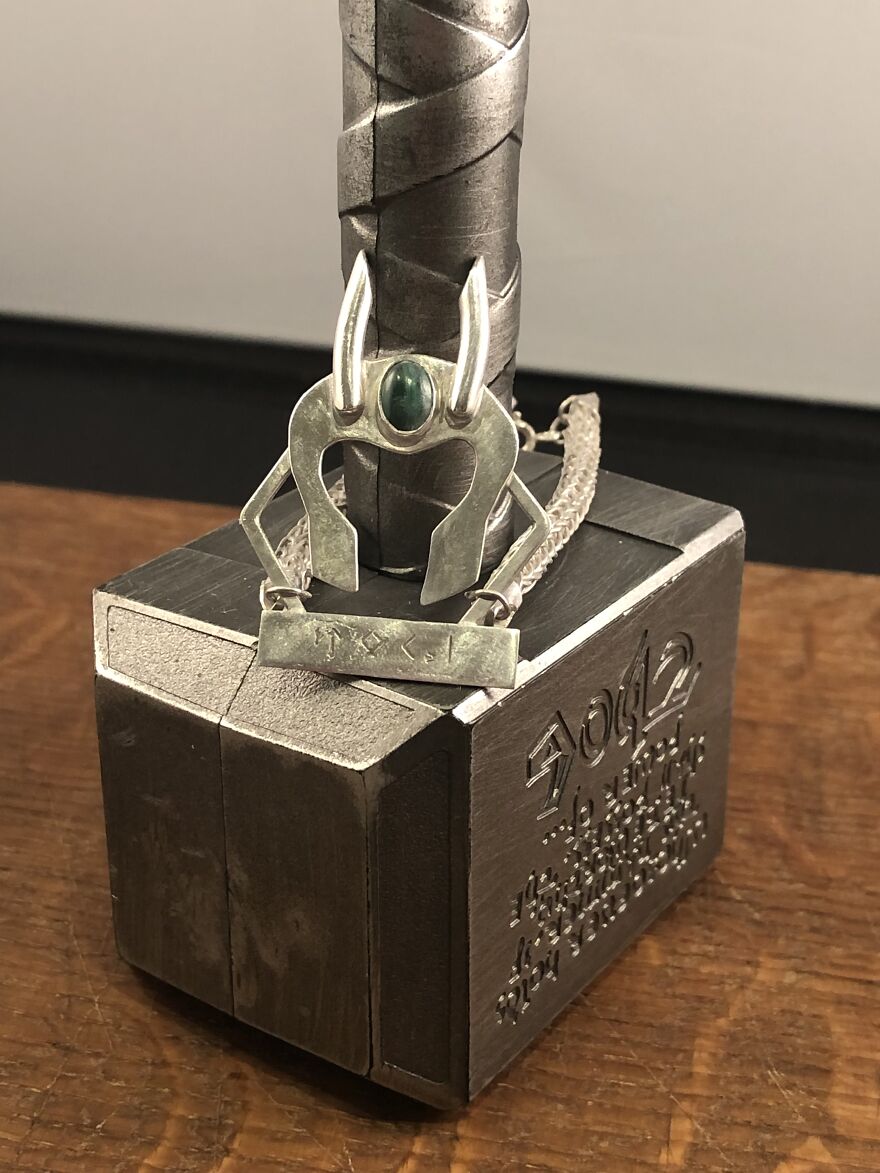 I Made A Sterling Silver Loki Bracelet, To Celebrate The Best Marvel Character!