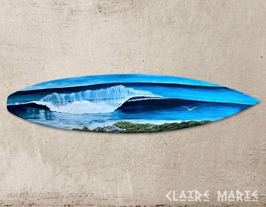 I Save Old Surfboards From Landfills And Give Them A Second Life As A Piece Of Art