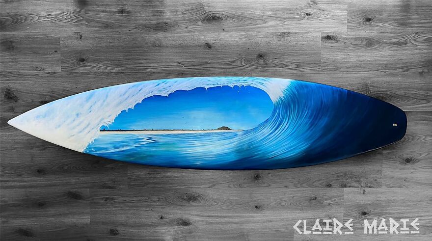 I Save Old Surfboards From Landfills And Give Them A Second Life As A Piece Of Art