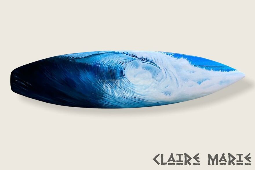 I Save Old Surfboards From Landfills And Give Them A Second Life As A Piece Of Art