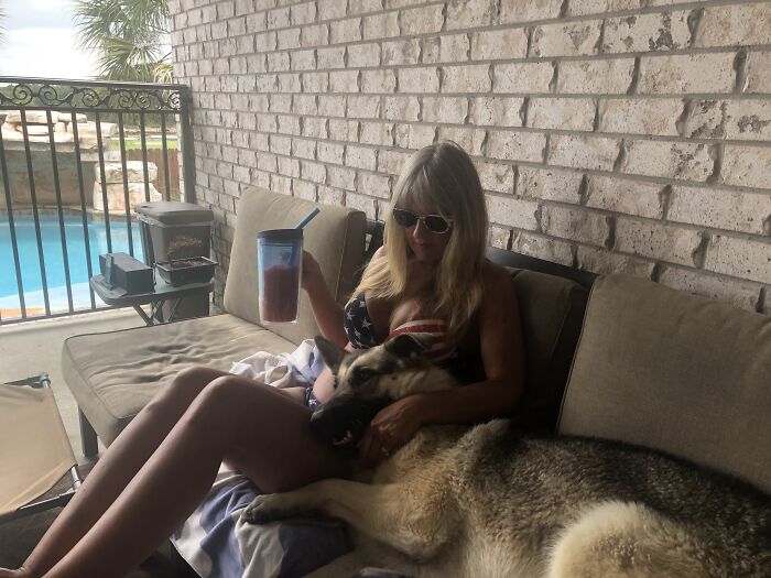 My Wife & Our Fuzzy Son