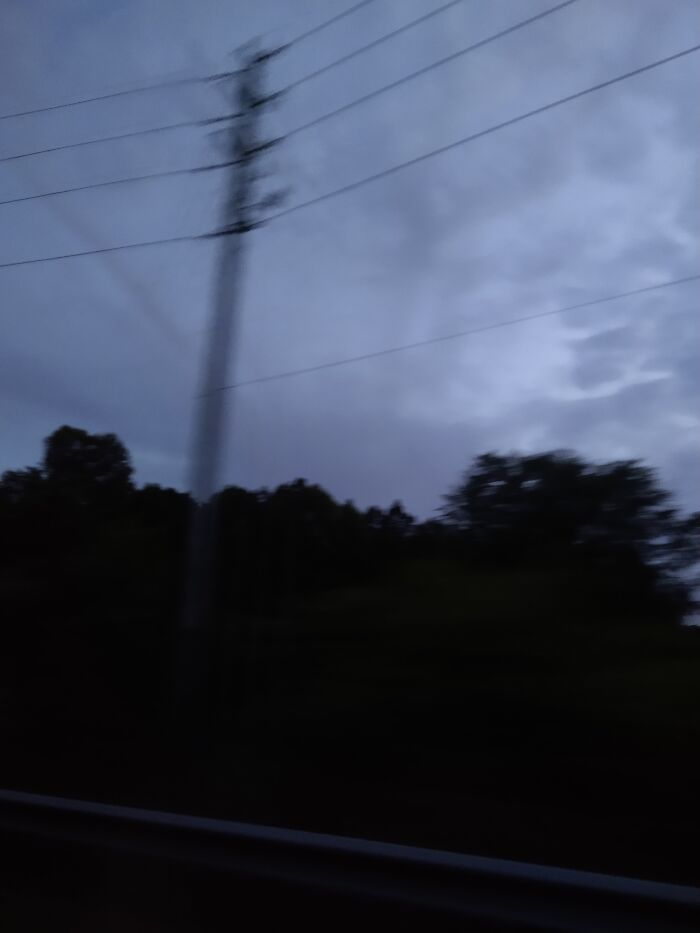 It's A Blurry Power Line....
