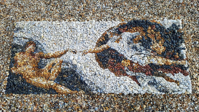 Justin Bateman's Pebble Mosaics
