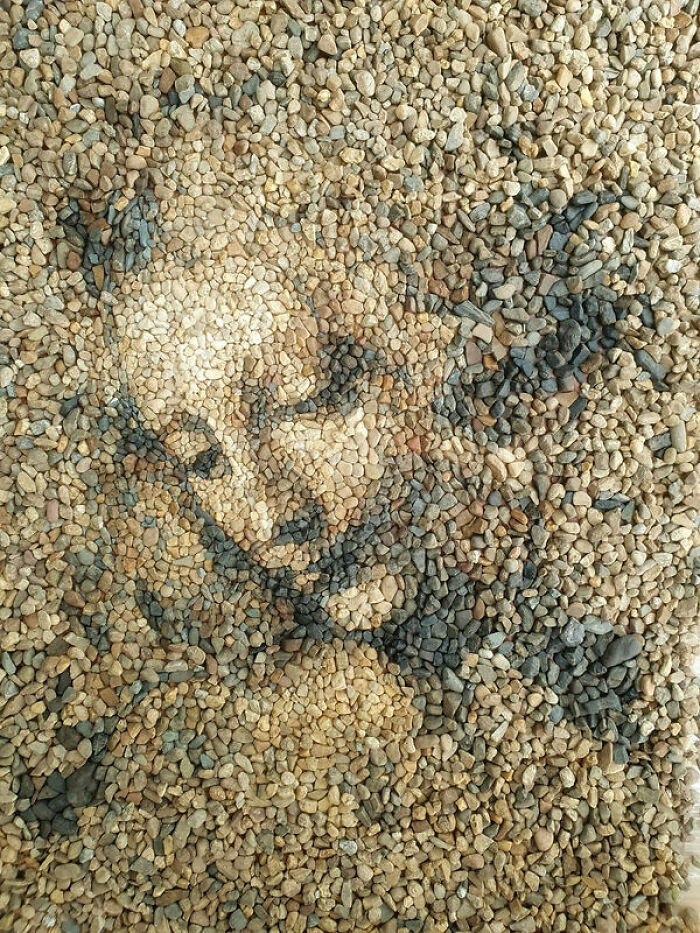 Justin Bateman's Pebble Mosaics