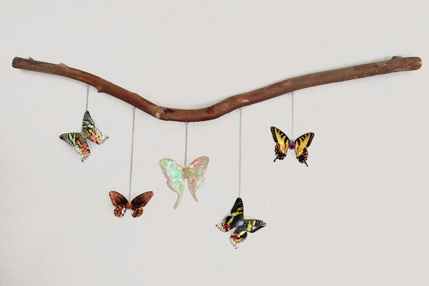 I Create Magical Pieces With Real Insect Wings To Give Them New Life I Create Magical Pieces With Real Insect Wings To Give Them New Life