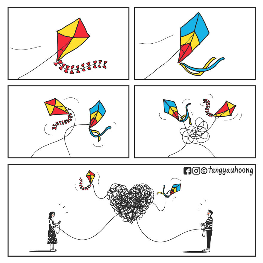 I Drew 23 Comics To Show How Unexpected Surprises Happen When We Look At Things Differently.