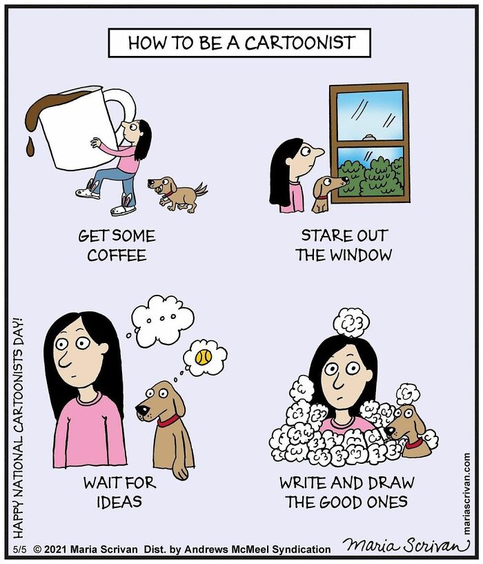 Maria Scrivan's Brilliant Comics Will Make You Smile Today